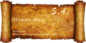 Strauss Aura névjegykártya